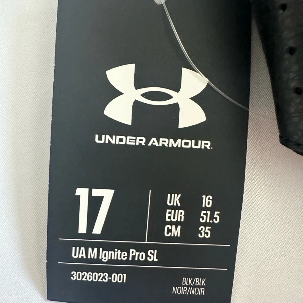 New Under Armour Mens Ignite Pro‎ Slide Athletic Sandals Size 17 Black